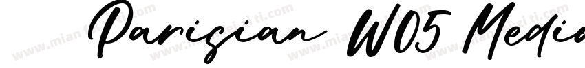 字体名称Parisian W05 Medium字体转换